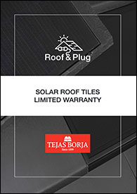 SOLAR range Warranty TEJAS BORJA