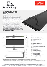 Technical Sheet SOLAR FLAT-10 roof tile CIGS