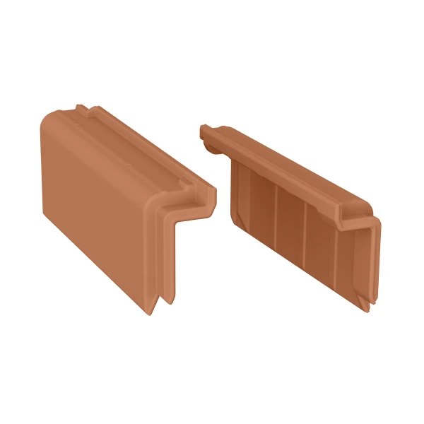 Edge for curved roof tiles