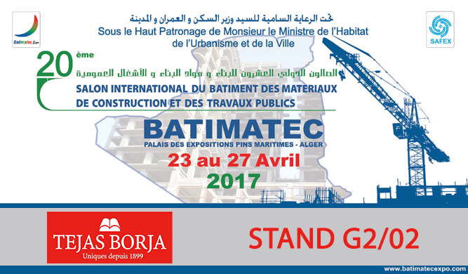 BATIMATEC 2017 TEJAS BORJA BATIMATEC 2017 TEJAS BORJA