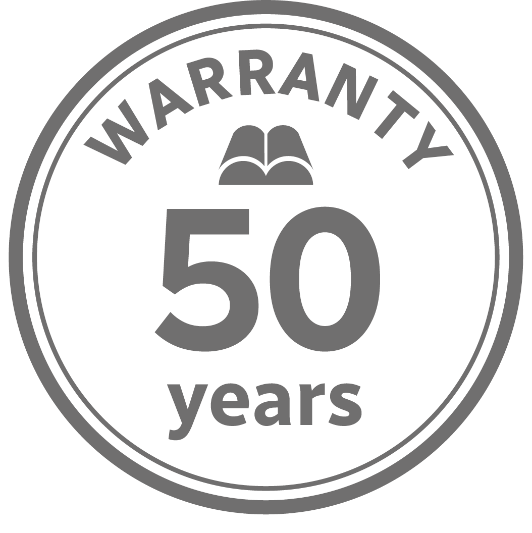 Warranty certificate 50 years