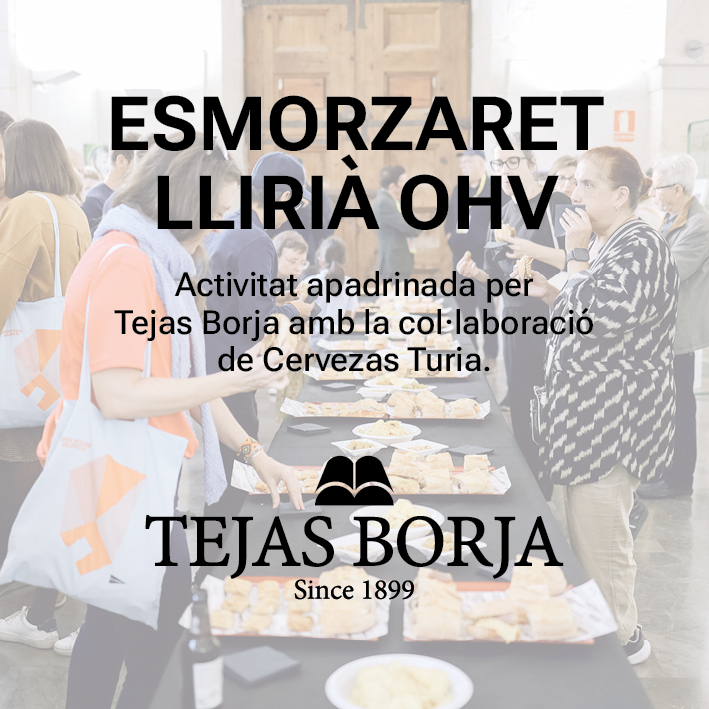Tejas Borja apadrina el Esmorzaret Llirià OHV dentro del programa de Open House Valencia